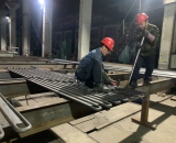 垂直水冷壁管片（8m）|φ32×8mm，截距62.5mm，5連根，總長(zhǎng)8m|15CrMoG